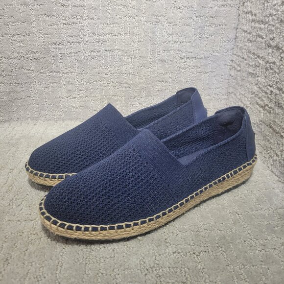 Cole Haan Cloudfeel Women's Size 9.5B Navy Blue Stitchlite Espadrille Slip Ons - Picture 1 of 12